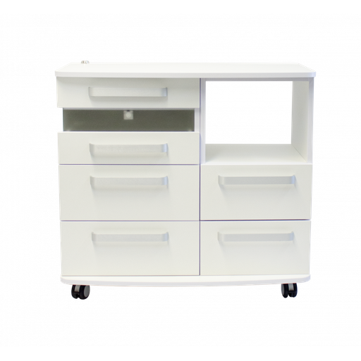 [996.00] Fußpflegeschrank Compact mit UV MF rechts, Lampe links