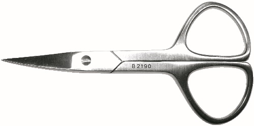 [2190] Nagelschere Edelstahl 9 cm gebogen