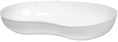 [2108] Kidney dish white (plastic)